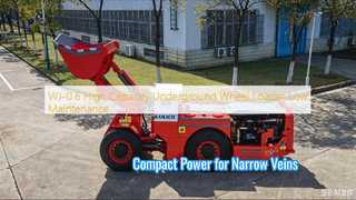 WJ 0.6 รถตักดินขนาดกะทัดรัดสำหรับงานหลอดเลือดดำแคบ